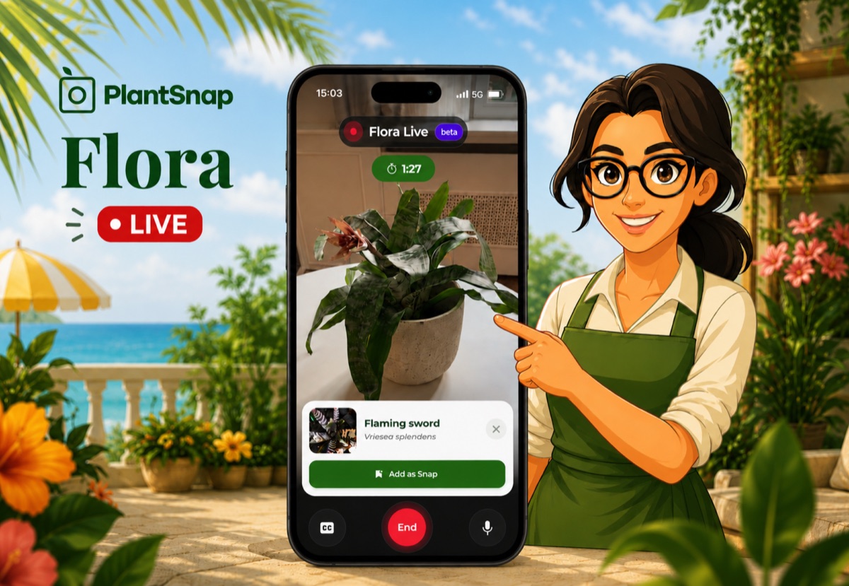 Flora Live in the PlantSnap app